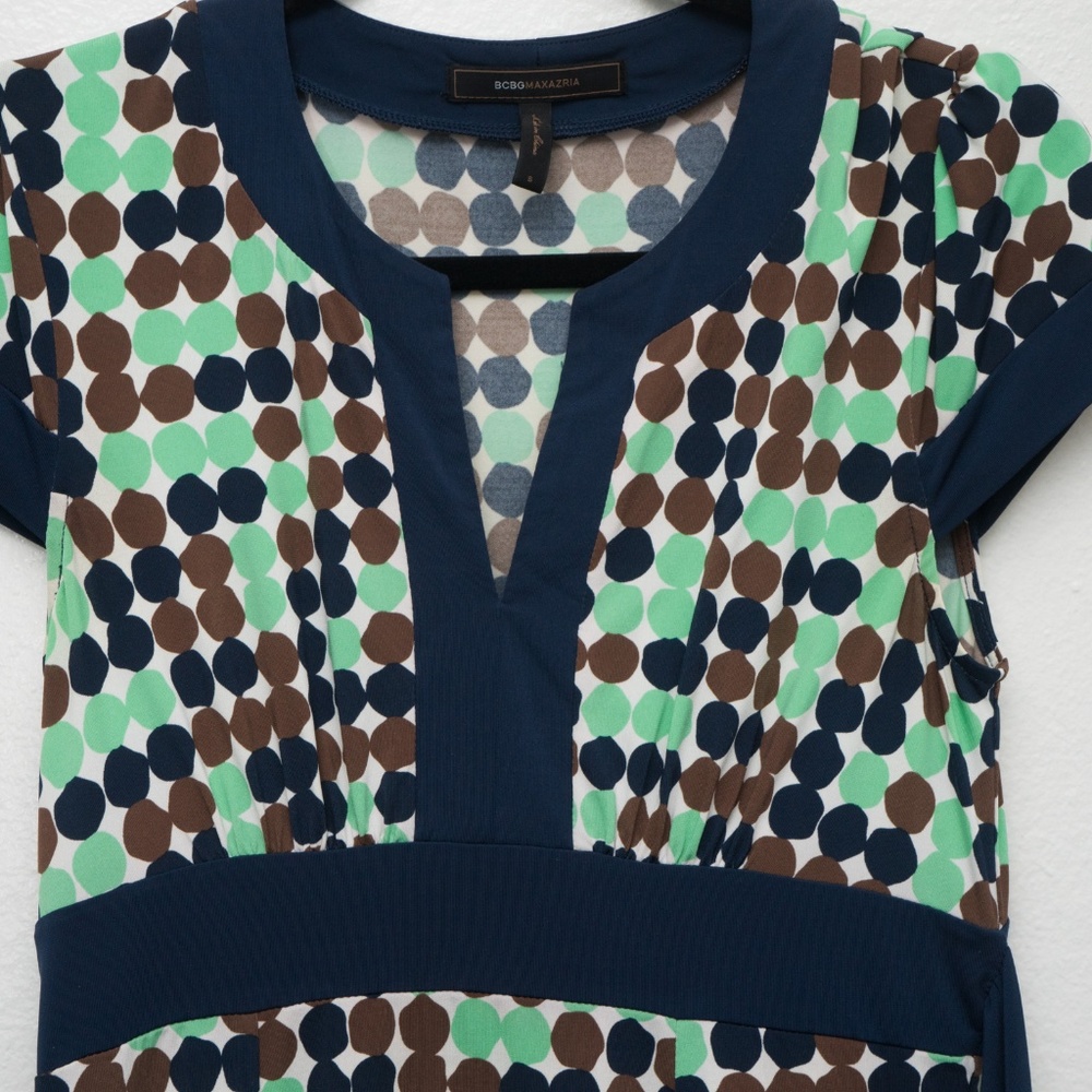 Sale🎈 BCBGMaxAzria Polka Dot Multi color Dress S